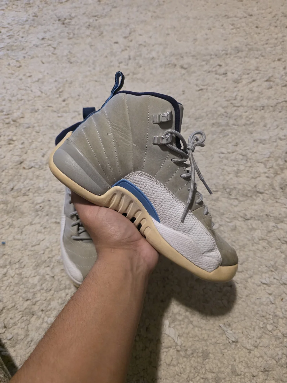 Jordan Men’s High-Top Sneakers in Grey, Navy and Tan